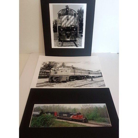 Vintage Lot of 3 Photos Trains VIA CNN For Collectors Photo Paper Canada - Picture 5 of 16